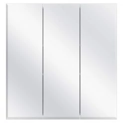 Glacier Bay 24-3/8 in. W x 25-1/4 in. H Frameless Surface-Mount Tri-View Bathroom Medicine Cabinet with Mirror