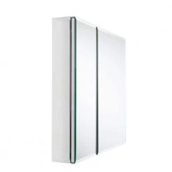 Glacier Bay 30 in. W x 26 in. H Frameless Recessed or Surface-Mount Bi-View Bathroom Medicine Cabinet with Beveled Mirror in Silver 10 Glacier Bay 30 in. W x 26 in. H Frameless Recessed or Surface-Mount Bi-View Bathroom Medicine Cabinet with Beveled Mirror in Silver -Makeup Mirrors Sales Store silver glacier bay medicine cabinets with mirrors sp4453 4f 1000
