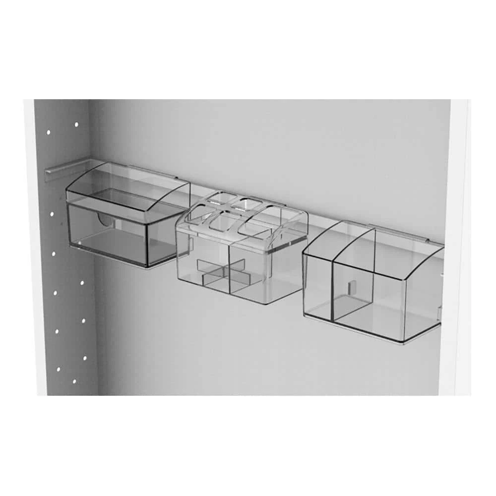 Home Decorators Collection 20-1/8 in. W x 26 in. H Fog Free Framed Recessed or Surface-Mount Mirror Bathroom Medicine Cabinet in Brushed Nickel 5 Home Decorators Collection 20-1/8 in. W x 26 in. H Fog Free Framed Recessed or Surface-Mount Mirror Bathroom Medicine Cabinet in Brushed Nickel - Image 3