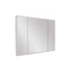 Unbranded 36 in. W x 26 in. H Large Rectangular Silver Aluminum Recessed Surface Mount Medicine Cabinet with Mirror -Makeup Mirrors Sales Store silver medicine cabinets with mirrors dj55135206 yg 64 1000