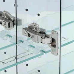 Pegasus 36 in. W x 26 in. H Frameless Recessed or Surface-Mount Bi-View Bathroom Medicine Cabinet with Beveled Mirror -Makeup Mirrors Sales Store silver pegasus medicine cabinets with mirrors sp4585 1d 1000