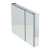 Pegasus 36 in. W x 26 in. H Frameless Recessed or Surface-Mount Bi-View Bathroom Medicine Cabinet with Beveled Mirror -Makeup Mirrors Sales Store silver pegasus medicine cabinets with mirrors sp4585 64 1000