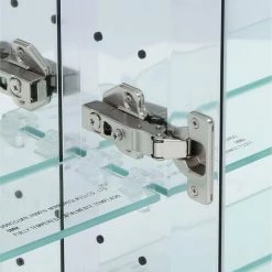 Pegasus 36 in. W x 26 in. H Frameless Recessed or Surface-Mount Bi-View Bathroom Medicine Cabinet with Beveled Mirror -Makeup Mirrors Sales Store silver pegasus medicine cabinets with mirrors sp4585 66 1000