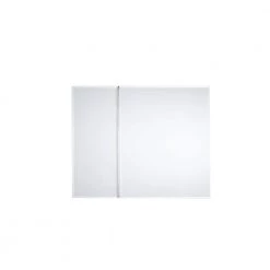 Pegasus 30 in. x 30 in. Frameless Recessed or Surface-Mount Bi-View Bathroom Medicine Cabinet with Beveled Mirror