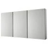 Pegasus 48 in. W x 26 in. H Frameless Recessed or Surface-Mount Tri-View Bathroom Medicine Cabinet with Beveled Mirror 2 Pegasus 48 in. W x 26 in. H Frameless Recessed or Surface-Mount Tri-View Bathroom Medicine Cabinet with Beveled Mirror -Makeup Mirrors Sales Store silver pegasus medicine cabinets with mirrors sp4588 64 1000