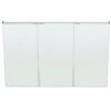 Pegasus 48 in. W x 31 in. H Frameless Recessed or Surface-Mount Tri-View Bathroom Medicine Cabinet with Beveled Mirror -Makeup Mirrors Sales Store silver pegasus medicine cabinets with mirrors sp4590 64 1000