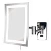 SEE ALL 6 in. x 9 in. Frameless LED Lighted Wall Mounted Makeup Mirror in Chrome with 5X Magnification 2 SEE ALL 6 in. x 9 in. Frameless LED Lighted Wall Mounted Makeup Mirror in Chrome with 5X Magnification -Makeup Mirrors Sales Store silver see all makeup mirrors hledcsa69 64 1000