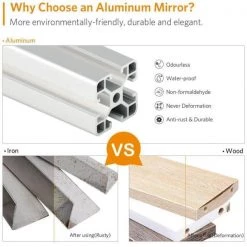 Unbranded 24 in. W x 30 in. H Rectangle Silver Aluminum Recessed or Surface Mount Medicine Cabinet with Mirror -Makeup Mirrors Sales Store siver medicine cabinets with mirrors 2022 6 6 4 1f 1000