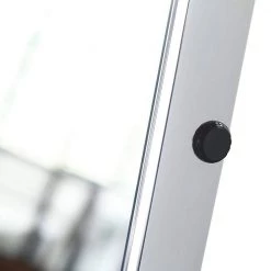 Vanity Art 17 in. x 63 in. Lighted Tabletop Makeup Mirror in Smoked Glass and Brushed -Makeup Mirrors Sales Store smoked glass and brushed vanity art makeup mirrors va3as 31 1000