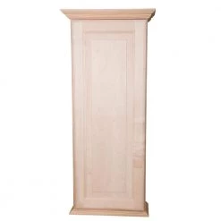 WG Wood Products Atwater 17 in. W x 19.5 in. H Clear Unfinished Surface Mount Medicine Cabinet without Mirror
