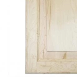 WG Wood Products 15.5 in. W x 19.5 in. H x 3.5 in. D Cutlass Raised Panel Clear Recessed Solid Wood Medicine Cabinet without Mirror -Makeup Mirrors Sales Store unfinished wg wood products medicine cabinets without mirrors cut 218 unf 4f 1000