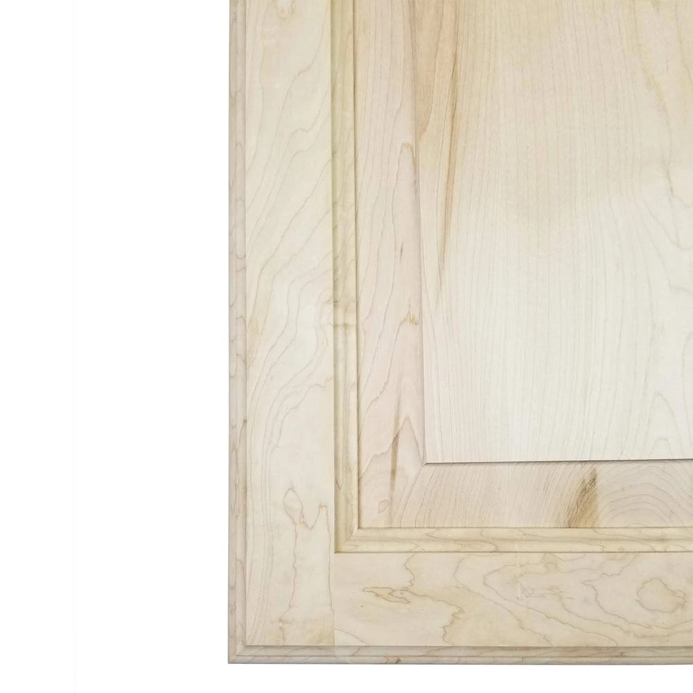 WG Wood Products 15.5 in. W x 35.5 in. H x 3.5 in. D Cutlass Raised Panel Clear Recessed Solid Wood Medicine Cabinet without Mirror 6 WG Wood Products 15.5 in. W x 35.5 in. H x 3.5 in. D Cutlass Raised Panel Clear Recessed Solid Wood Medicine Cabinet without Mirror - Image 4