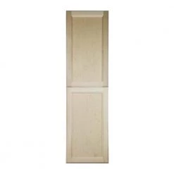 WG Wood Products 15.5 in. W x 47 in. H x 3.5 in. D Dogwood Inset Panel Clear Unfinished Recessed Medicine Cabinet without Mirror