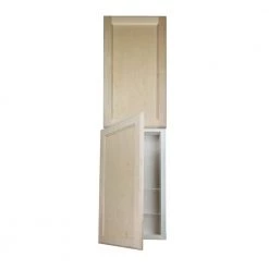 WG Wood Products 15.5 in. W x 47 in. H x 3.5 in. D Dogwood Inset Panel Clear Unfinished Recessed Medicine Cabinet without Mirror -Makeup Mirrors Sales Store unfinished wg wood products medicine cabinets without mirrors dog 244 unf c3 1000