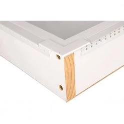 WG Wood Products 15.5 in. W x 29.5 in. H x 3.5 in. D Linwood Bead Panel Clear Recessed Wood Medicine Cabinet without Mirror -Makeup Mirrors Sales Store unfinished wg wood products medicine cabinets without mirrors lin 228 unf 1f 1000