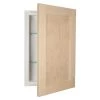 WG Wood Products Fieldstone Shaker Style Frameless 15.5 in. W x 17.5 in. H Unfinished Clear Recessed Medicine Cabinet without Mirror -Makeup Mirrors Sales Store unfinished wood wg wood products medicine cabinets without mirrors fie 216 unf 64 1000