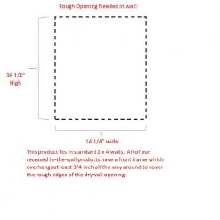 WG Wood Products Fieldstone Shaker Style Frameless 15.5 in. W x 37.5 in. H Unfinished Clear Recessed Medicine Cabinet without Mirror -Makeup Mirrors Sales Store unfinished wood wg wood products medicine cabinets without mirrors fie 236 unf a0 1000