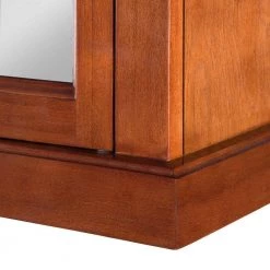 Home Decorators Collection Naples 25 in. W x 31 in. H x 8 in. D Framed Surface-Mount Bathroom Medicine Cabinet in Warm Cinnamon -Makeup Mirrors Sales Store warm cinnamon home decorators collection medicine cabinets with mirrors nacc2531 1f 1000