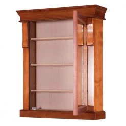 Home Decorators Collection Naples 25 in. W x 31 in. H x 8 in. D Framed Surface-Mount Bathroom Medicine Cabinet in Warm Cinnamon -Makeup Mirrors Sales Store warm cinnamon home decorators collection medicine cabinets with mirrors nacc2531 77 1000