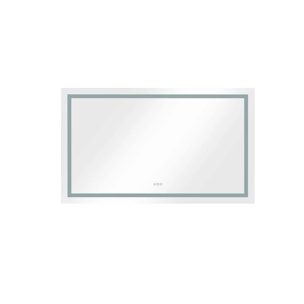 Tatahance 40 in. W x 24 in. H Rectangle Dimmable LED Light Anti-Fog Bathroom Makeup Mirror in Memory Function 3 Tatahance 40 in. W x 24 in. H Rectangle Dimmable LED Light Anti-Fog Bathroom Makeup Mirror in Memory Function