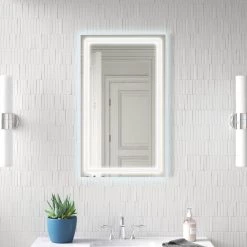 Tatahance 40 in. W x 24 in. H Rectangle Dimmable LED Light Anti-Fog Bathroom Makeup Mirror in Memory Function 14 Tatahance 40 in. W x 24 in. H Rectangle Dimmable LED Light Anti-Fog Bathroom Makeup Mirror in Memory Function -Makeup Mirrors Sales Store white aluminium makeup mirrors sf th 902dh fa 1000