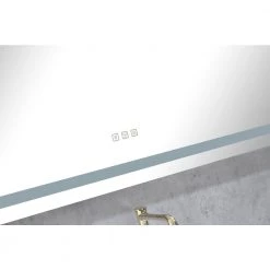 Tatahance 36 in. W x 28 in. H Rectangle Dimmable LED Light Anti-Fog Bathroom Makeup Mirror in Memory Function -Makeup Mirrors Sales Store white aluminum makeup mirrors sf th 904dh c3 1000