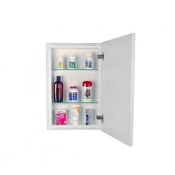 Unbranded Silverton 14 in. x 28 in. x 4 in. Recessed Medicine Cabinet in Primed -Makeup Mirrors Sales Store white box and primed gray door medicine cabinets without mirrors fr 228 primed door c3 1000