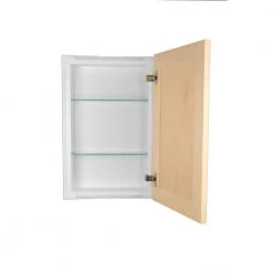 Unbranded Silverton 14 in. x 28 in. x 4 in. Recessed Medicine Cabinet in Unfinished -Makeup Mirrors Sales Store white box and unfinished door medicine cabinets without mirrors fr 228 unf door 40 1000
