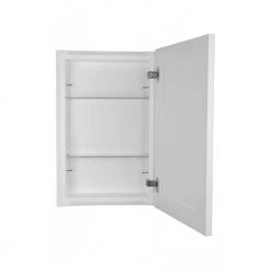 Unbranded Silverton 14 in. x 22 in. x 4 in. Recessed Medicine Cabinet in White -Makeup Mirrors Sales Store white box and white door medicine cabinets without mirrors fr 222 white door 77 1000