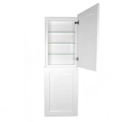 Unbranded Silverton 14 in. x 50 in. x 4 in. Frameless Recessed Medicine Cabinet/Pantry -Makeup Mirrors Sales Store white box and white door medicine cabinets without mirrors fr 250 white door 4f 1000