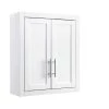 CROSLEY FURNITURE Savannah 22 in. x 26 in. x 8 in. Surface-Mount Medicine Cabinet in White