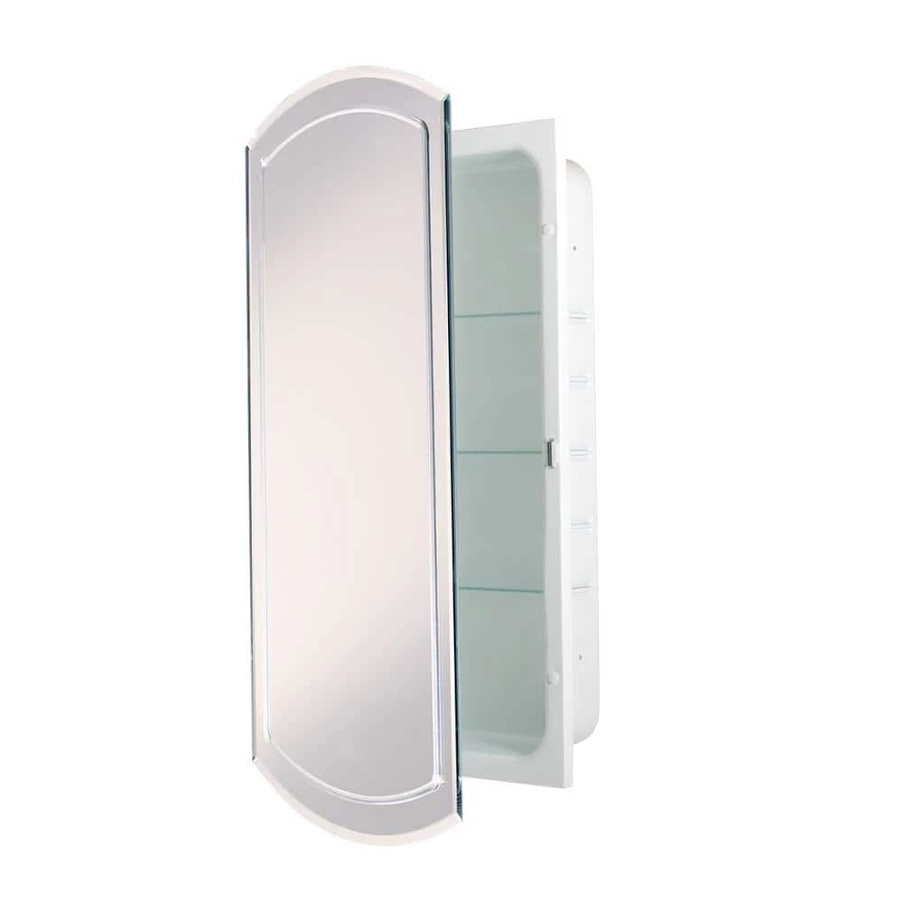 Deco Mirror 16 in. W x 30 in. H x 4-1/2 in. D Frameless Recessed V-Groove Beveled Eclipse Bathroom Medicine Cabinet 11 Deco Mirror 16 in. W x 30 in. H x 4-1/2 in. D Frameless Recessed V-Groove Beveled Eclipse Bathroom Medicine Cabinet - Image 9