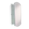 Deco Mirror 16 in. W x 30 in. H x 4-1/2 in. D Frameless Recessed V-Groove Beveled Eclipse Bathroom Medicine Cabinet