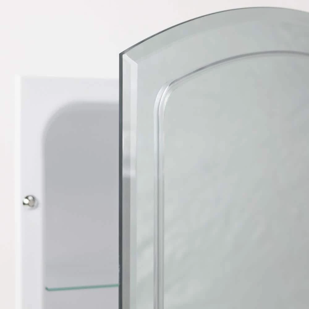 Deco Mirror 16 in. W x 30 in. H x 4-1/2 in. D Frameless Recessed V-Groove Beveled Eclipse Bathroom Medicine Cabinet 6 Deco Mirror 16 in. W x 30 in. H x 4-1/2 in. D Frameless Recessed V-Groove Beveled Eclipse Bathroom Medicine Cabinet - Image 4