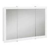 Design House Concord 48 in. W x 30 in. H Surface Mount Tri-View White Gloss Medicine Cabinet with Mirror 1 Design House Concord 48 in. W x 30 in. H Surface Mount Tri-View White Gloss Medicine Cabinet with Mirror -Makeup Mirrors Sales Store white design house medicine cabinets with mirrors 531459 wht 64 1000