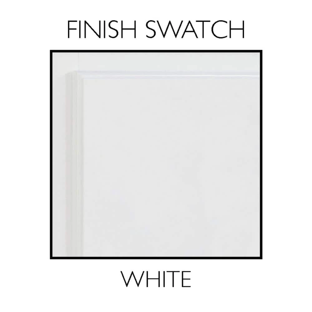 Design House Concord 36 in. W x 30 in. H x 5 in. D Framed 5-Light Tri-View Surface-Mount Bathroom Medicine Cabinet in White Gloss 11 Design House Concord 36 in. W x 30 in. H x 5 in. D Framed 5-Light Tri-View Surface-Mount Bathroom Medicine Cabinet in White Gloss - Image 9