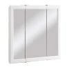 Design House Wyndham 30 in. x 30 in. x 4-3/4 in. Surface-Mount Bathroom Medicine Cabinet with Tri-View Mirror in White Semi-Gloss -Makeup Mirrors Sales Store white design house medicine cabinets with mirrors 545293 wht 64 1000