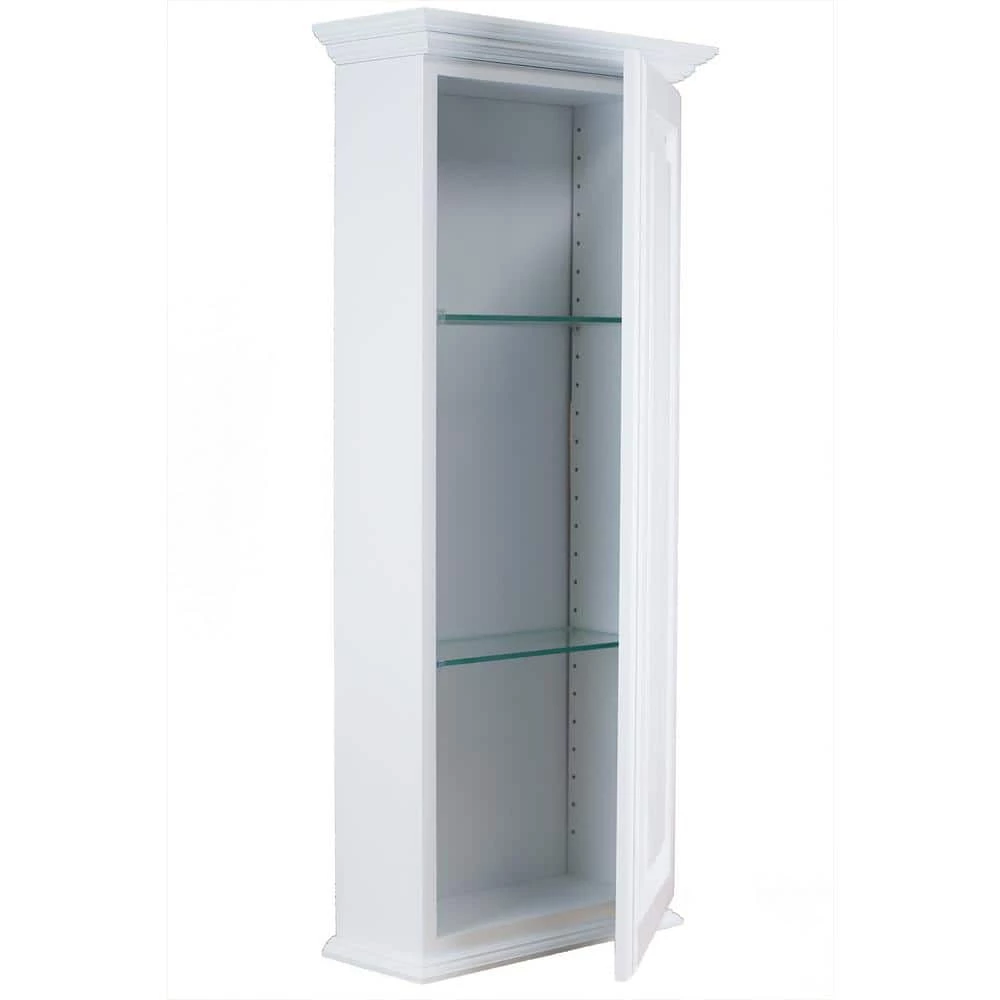 WG Wood Products Atwater 17 in. W x 19.5 in. H White Enamel Surface Mount Medicine Cabinet without Mirror 4 WG Wood Products Atwater 17 in. W x 19.5 in. H White Enamel Surface Mount Medicine Cabinet without Mirror - Image 2