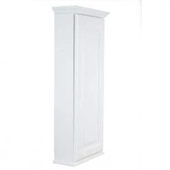 WG Wood Products Atwater 17 in. W x 48.5 in. H White Enamel Surface Mount Medicine Cabinet without Mirror -Makeup Mirrors Sales Store white enamel wg wood products medicine cabinets without mirrors atw 148 white 4f 1000