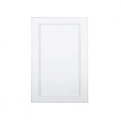 WG Wood Products 15.5 in. W x 19.5 in. H 3.5 in. D Dogwood Inset Panel White Enamel Recessed Medicine Cabinet without Mirror