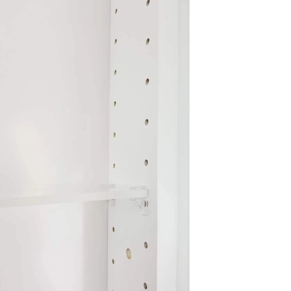 WG Wood Products 15.5 in. W x 23.5 in. H 3.5 in. D Dogwood Inset Panel White Enamel Recessed Medicine Cabinet without Mirror 5 WG Wood Products 15.5 in. W x 23.5 in. H 3.5 in. D Dogwood Inset Panel White Enamel Recessed Medicine Cabinet without Mirror - Image 3