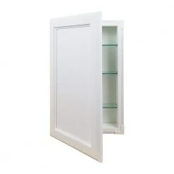 WG Wood Products 15.5 in. W x 23.5 in. H 3.5 in. D Dogwood Inset Panel White Enamel Recessed Medicine Cabinet without Mirror 13 WG Wood Products 15.5 in. W x 23.5 in. H 3.5 in. D Dogwood Inset Panel White Enamel Recessed Medicine Cabinet without Mirror -Makeup Mirrors Sales Store white enamel wg wood products medicine cabinets without mirrors dog 222 white c3 1000