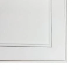 WG Wood Products 15.5 in. W x 19.5 in. H x 3.5 in. D Linwood Bead Panel White Recessed Wood Medicine Cabinet without Mirror -Makeup Mirrors Sales Store white enamel wg wood products medicine cabinets without mirrors lin 218 white 4f 1000