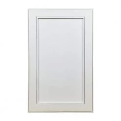WG Wood Products 15.5 in. W x 35.5 in. H x 3.5 in. D Linwood Bead Panel White Recessed Solid Wood Medicine Cabinet without Mirror