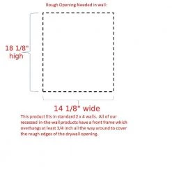 WG Wood Products Tupelo 15.5 in. W x 19.5 in. H White Enamel Recessed Medicine Cabinet without Mirror 9 WG Wood Products Tupelo 15.5 in. W x 19.5 in. H White Enamel Recessed Medicine Cabinet without Mirror -Makeup Mirrors Sales Store white enamel wg wood products medicine cabinets without mirrors tup 218 white 1f 1000