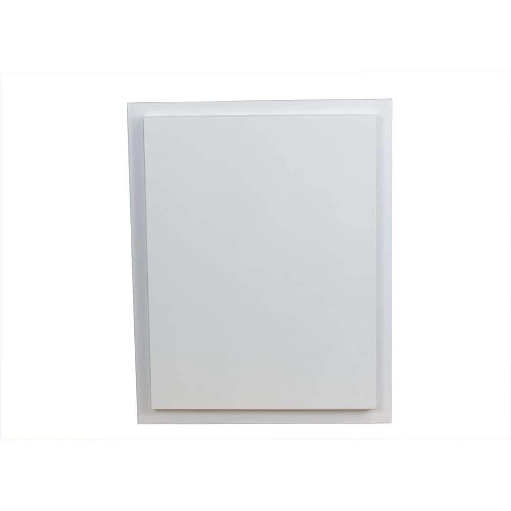 WG Wood Products Tupelo 15.5 in. W x 19.5 in. H White Enamel Recessed Medicine Cabinet without Mirror 3 WG Wood Products Tupelo 15.5 in. W x 19.5 in. H White Enamel Recessed Medicine Cabinet without Mirror