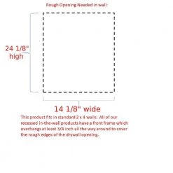 WG Wood Products Tupelo 15.5 in. W x 25.5 in. H White Enamel Recessed Medicine Cabinet without Mirror -Makeup Mirrors Sales Store white enamel wg wood products medicine cabinets without mirrors tup 224 white 1f 1000