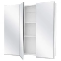 Glacier Bay 30-3/8 in. W x 30-3/16 in. H Frameless Surface-Mount Tri-View Bathroom Medicine Cabinet 8 Glacier Bay 30-3/8 in. W x 30-3/16 in. H Frameless Surface-Mount Tri-View Bathroom Medicine Cabinet -Makeup Mirrors Sales Store white glacier bay medicine cabinets with mirrors 45402 4f 1000 1