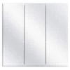 Glacier Bay 30-3/8 in. W x 30-3/16 in. H Frameless Surface-Mount Tri-View Bathroom Medicine Cabinet -Makeup Mirrors Sales Store white glacier bay medicine cabinets with mirrors 45402 64 1000 1