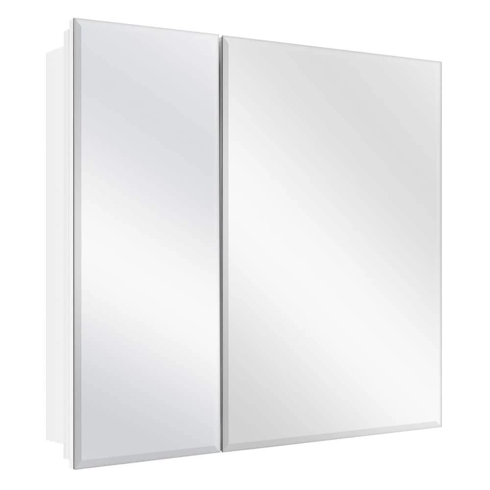 Glacier Bay 30 in. x 26 in. Frameless Recessed or Surface-Mount Bi-View Medicine Cabinet with Mirror 4 Glacier Bay 30 in. x 26 in. Frameless Recessed or Surface-Mount Bi-View Medicine Cabinet with Mirror - Image 2